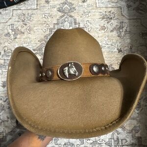 Bull Hide cow girl hat
